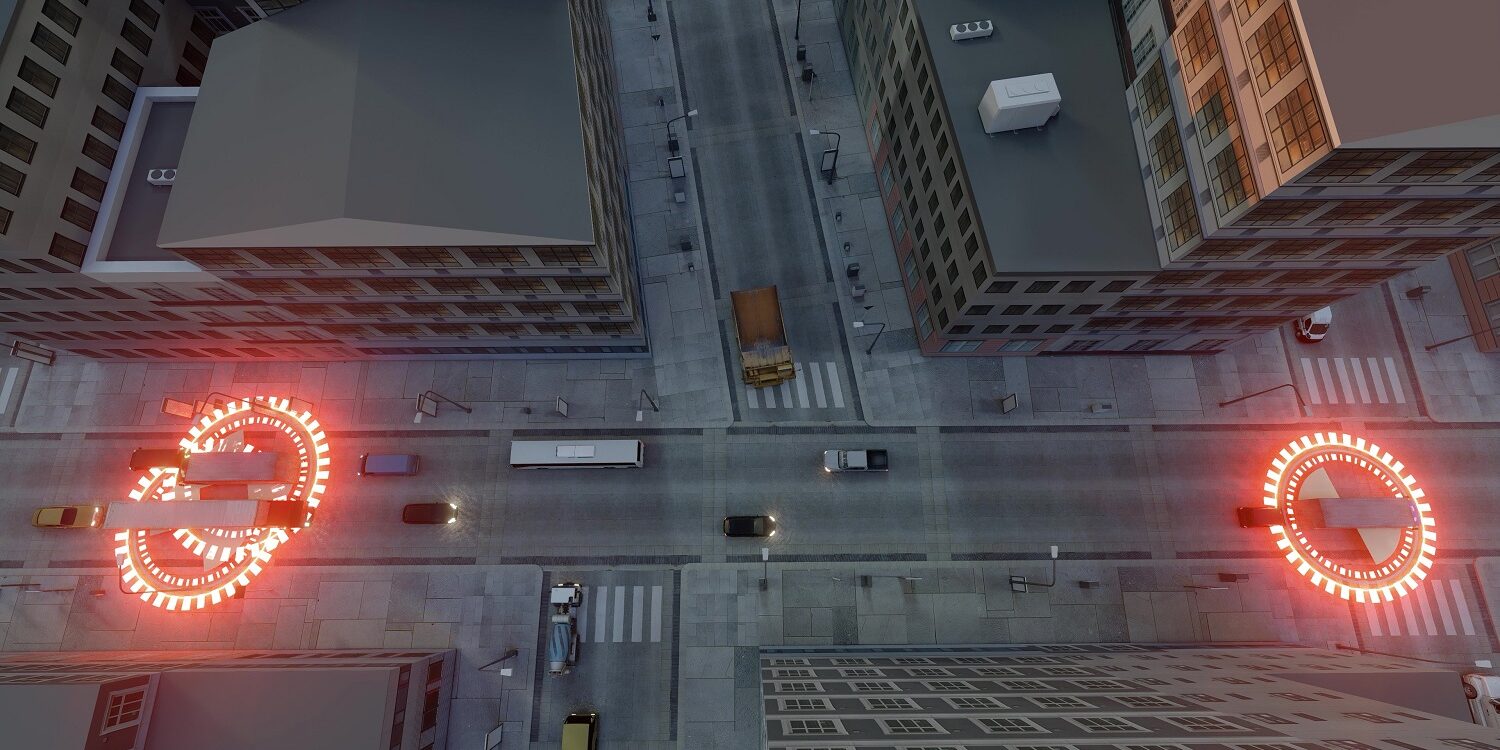 Autopilot truck gps. Commercial vehicle.